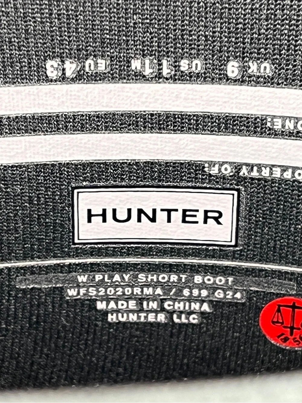 Hunter Womens Original Play Short Rain Boots Arctic Moss Green Size 11